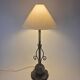 Decorative Patinated Bronze Table Lamp, Danish Grace / Scandinavian Modern