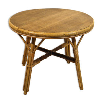 Table basse en rotin
