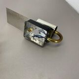 Amber vintage glass wall lamp by Helena Tynell for Glashütte Limburg, 1970s