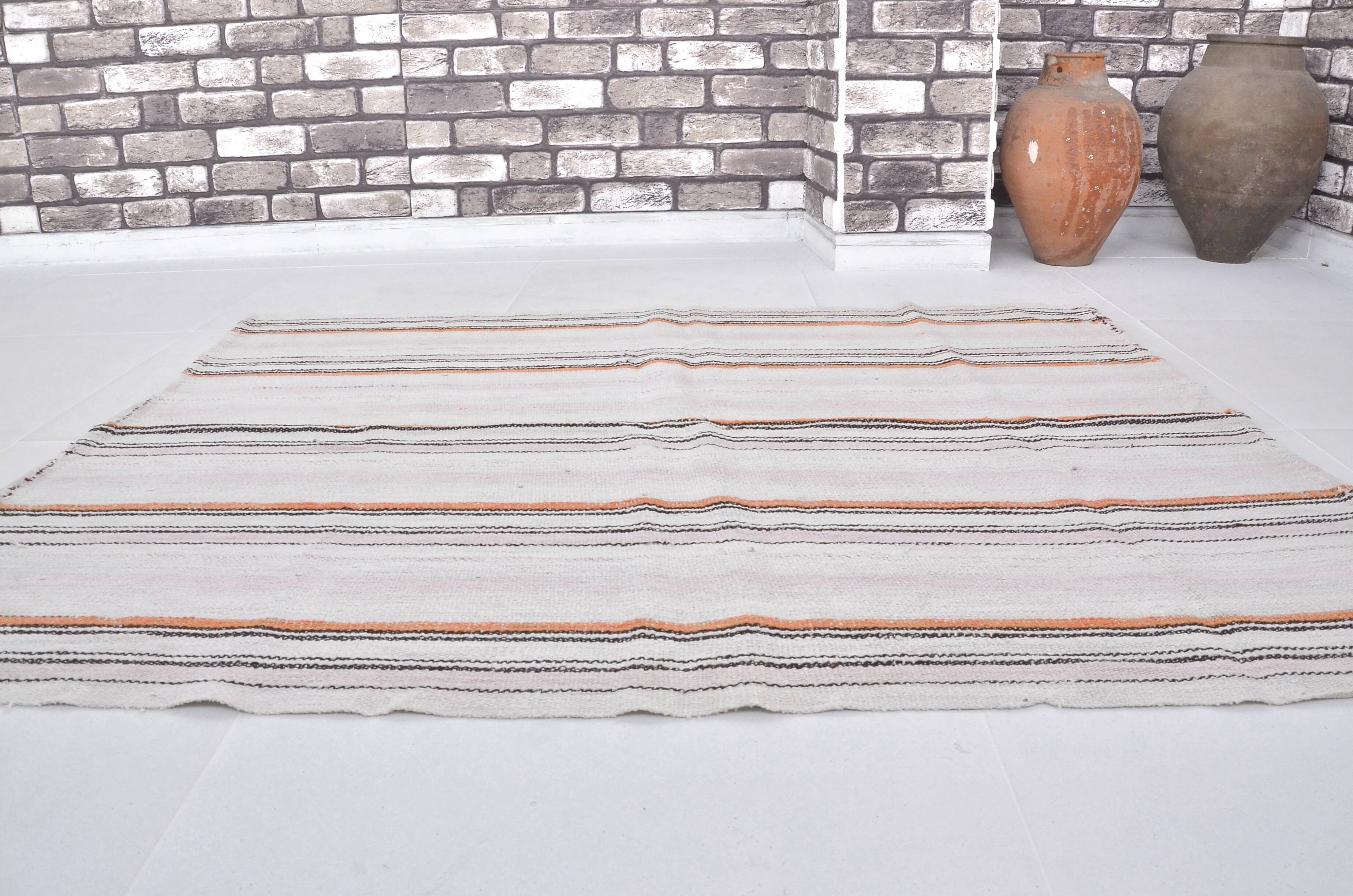 Stripe Anatolian Oushak Kilim Rug sku 3660