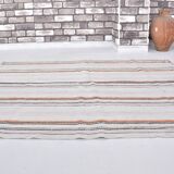 Tapis Kilim Oushak d'Anatolie à rayures