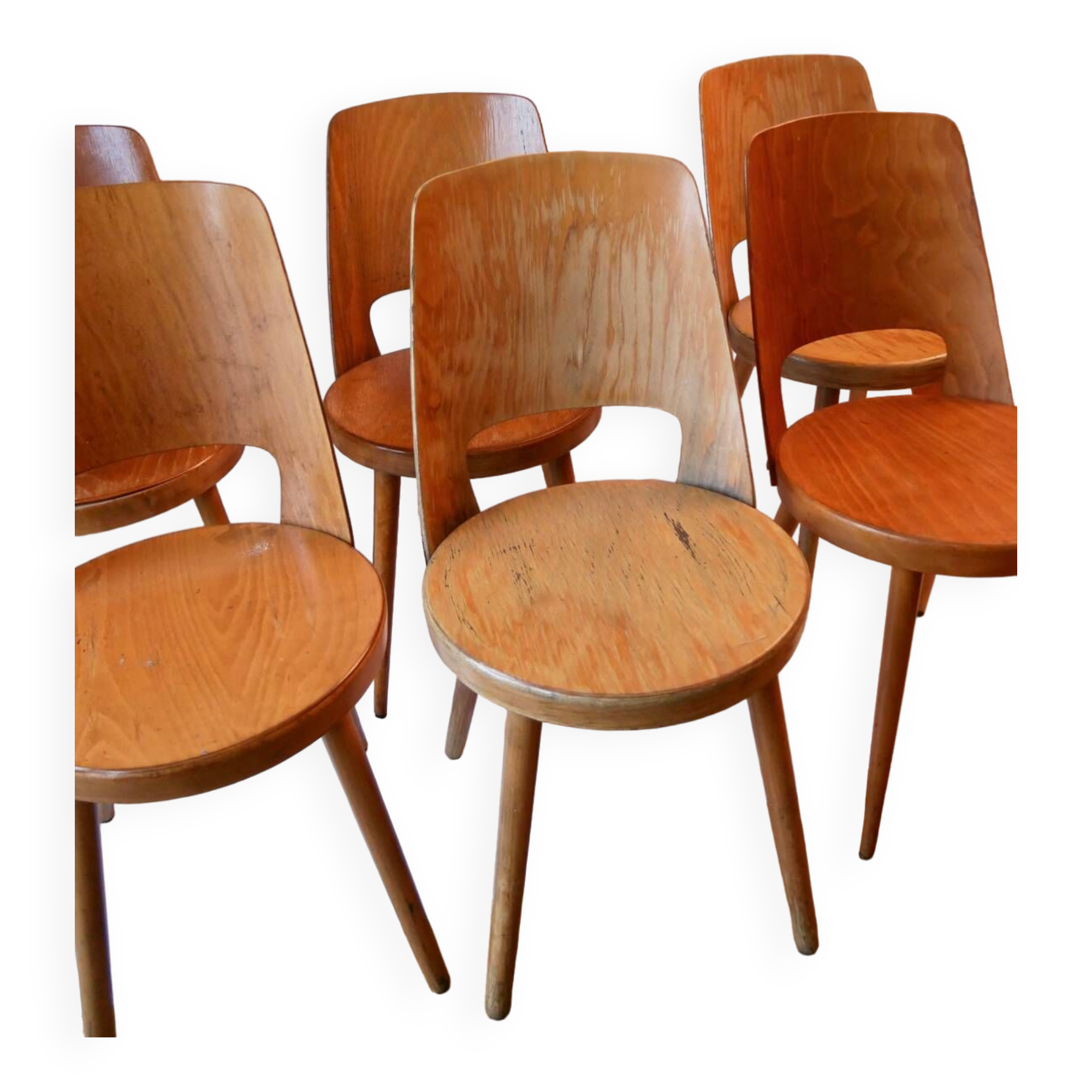 Set of 4 Mondor Baumann chairs