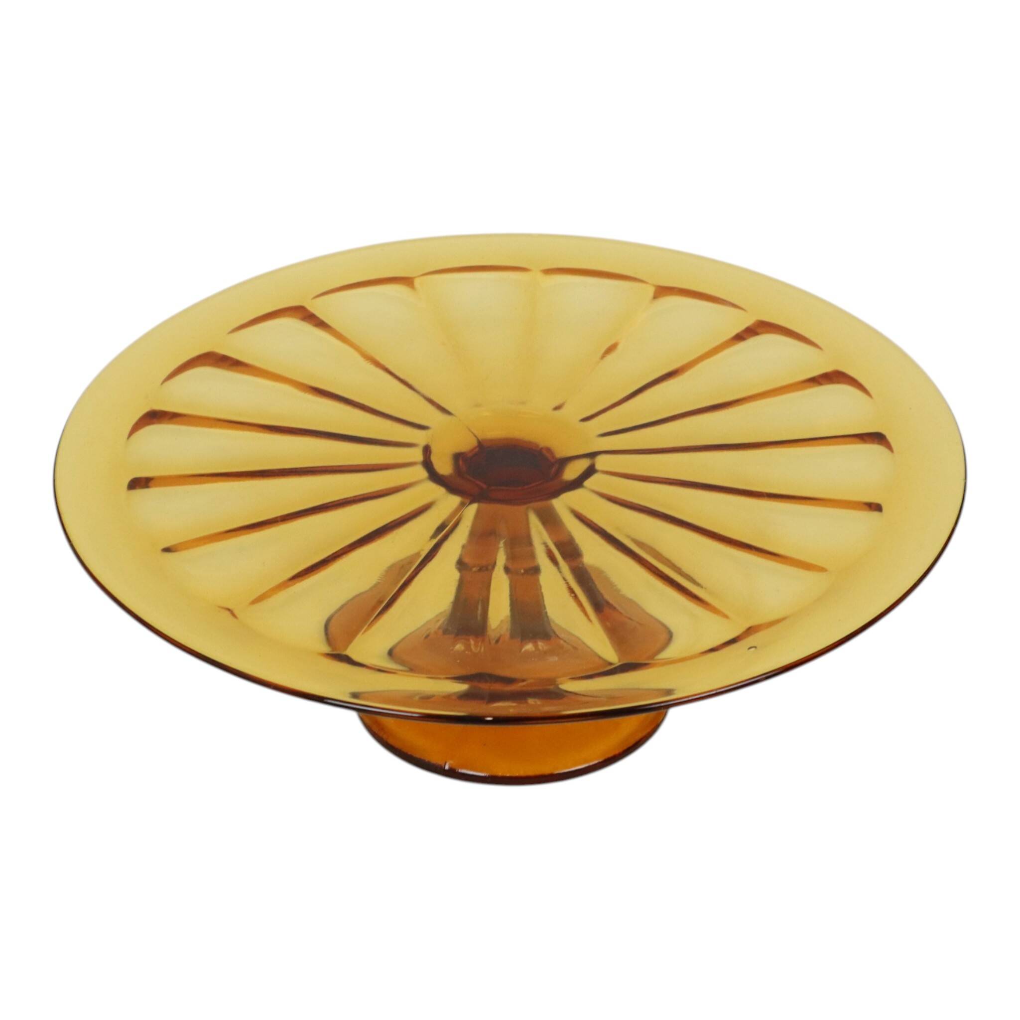 Art Deco Amber Tart Plate Dish Pastry Dish Scailmont