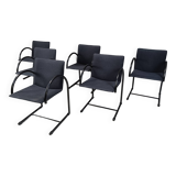Vintage cirkel chairs by Metaform, 1980s, set of 6