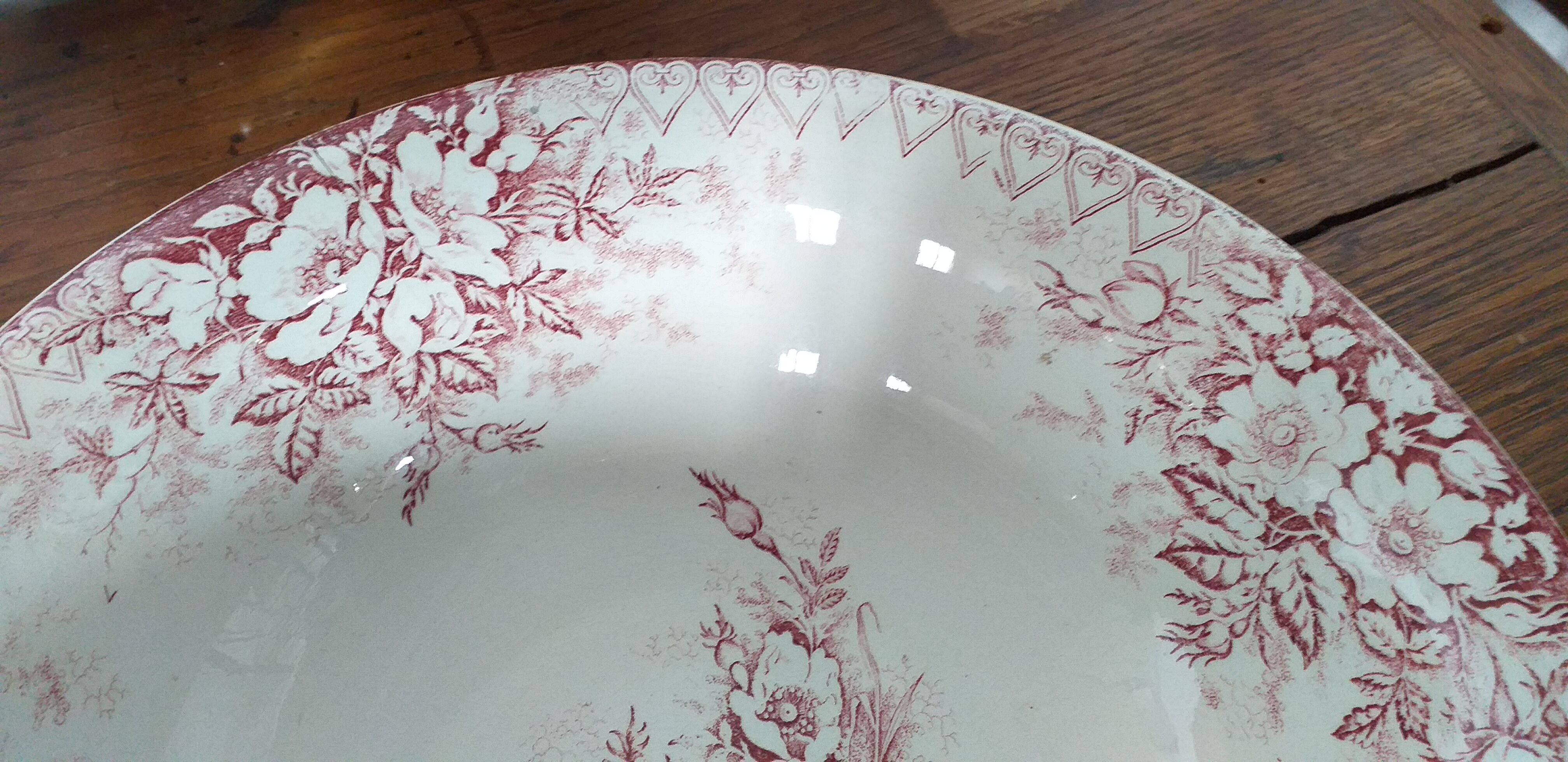 Ceramic washer pink décor