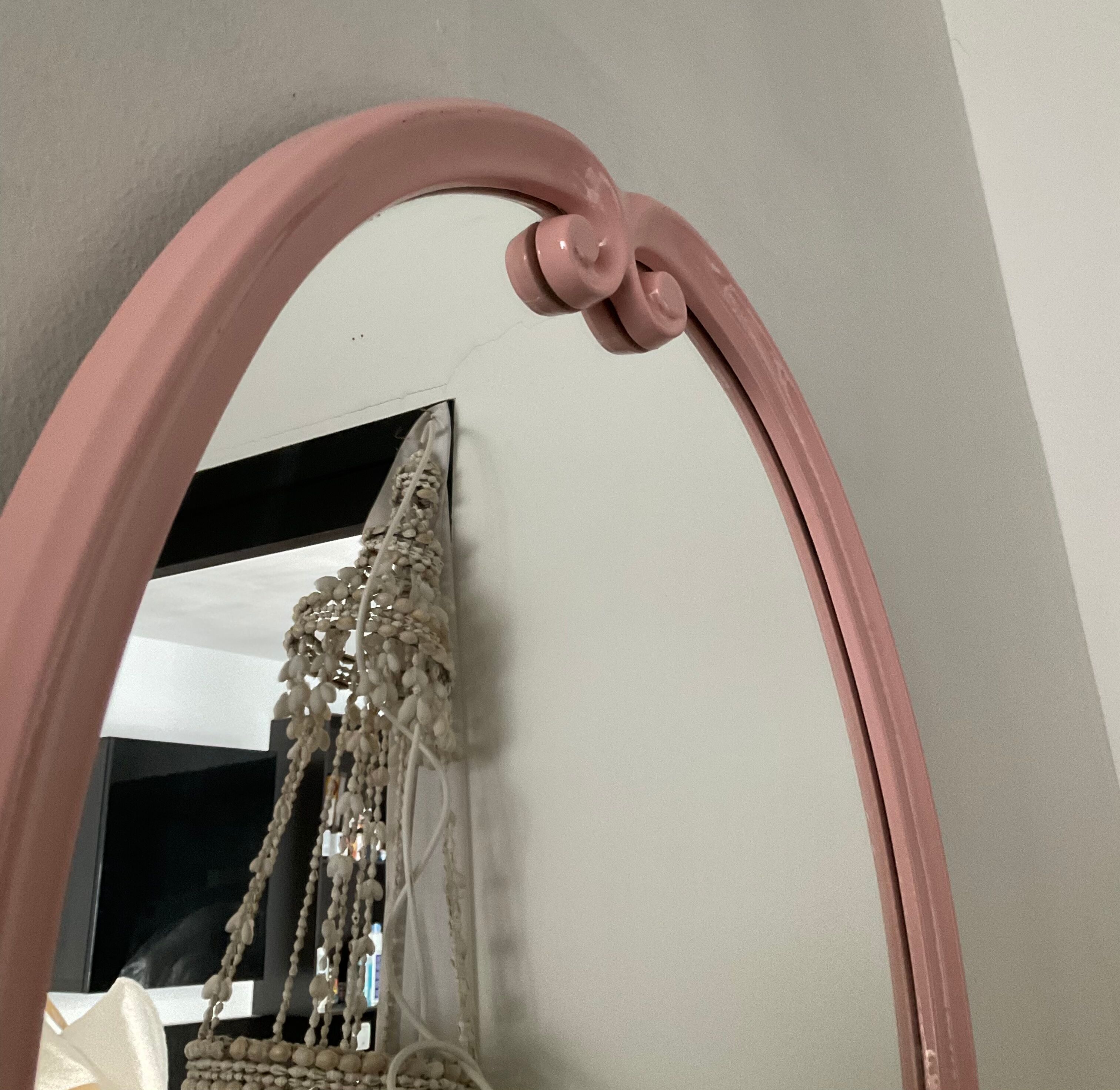 Vintage ceramic mirror from the 70s