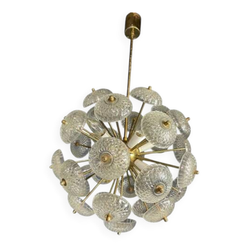Chandelier en pissenlit, Kamenický Šenov, années 1970, prix par pièce