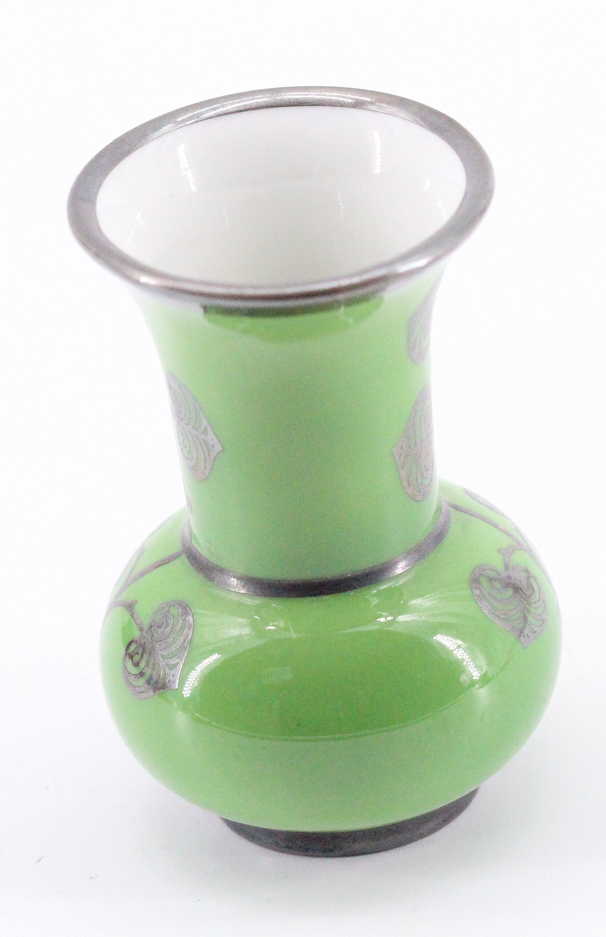 Vase céramique vert