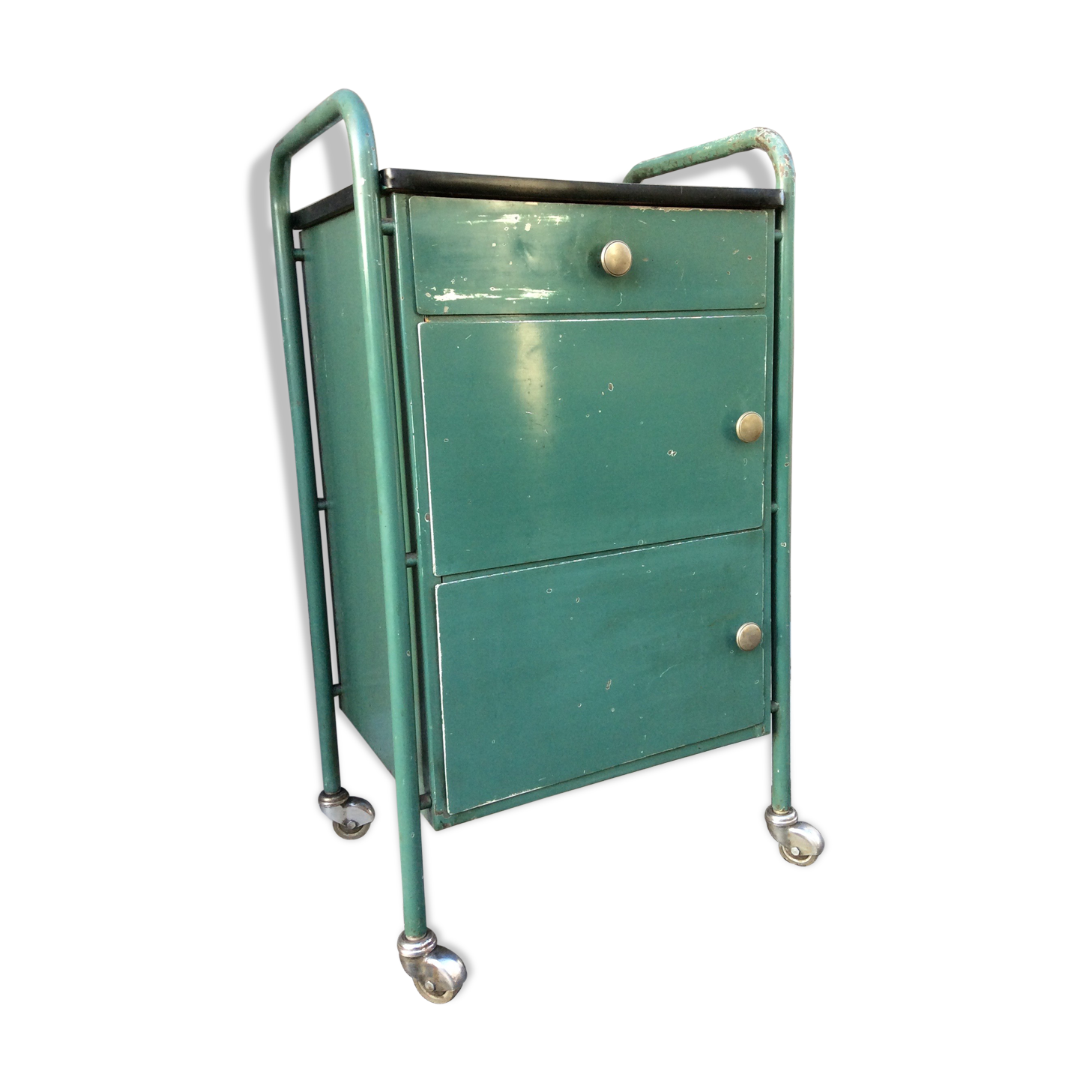 Old industrial maid, vintage bedside industrial factory 1950s