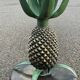Art Deco pineapple side table in brass and iron, attributed to Maison Jansen, 1972