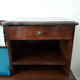 Bench bench phone bench in solid wood (60/70). Brown/blue
