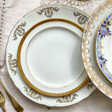 12 Mismatched porcelain plates