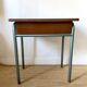 Bureau d'écolier vintage métal et bois