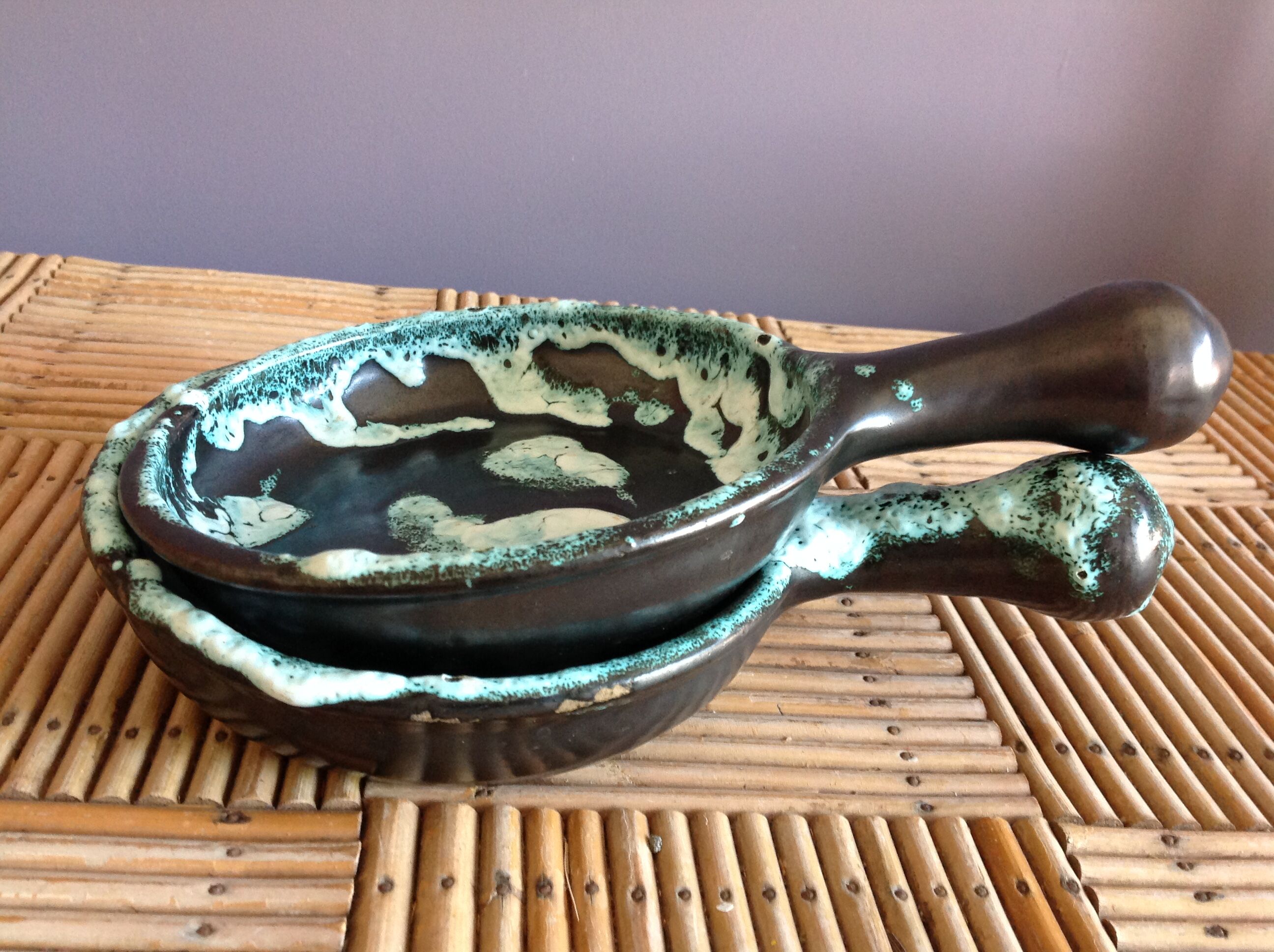 Duo of ceramic dishes