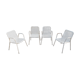 Lot de 4 chaises de jardin Emu