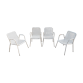 Lot de 4 chaises de jardin Emu
