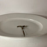 Plat blanc en porcelaine