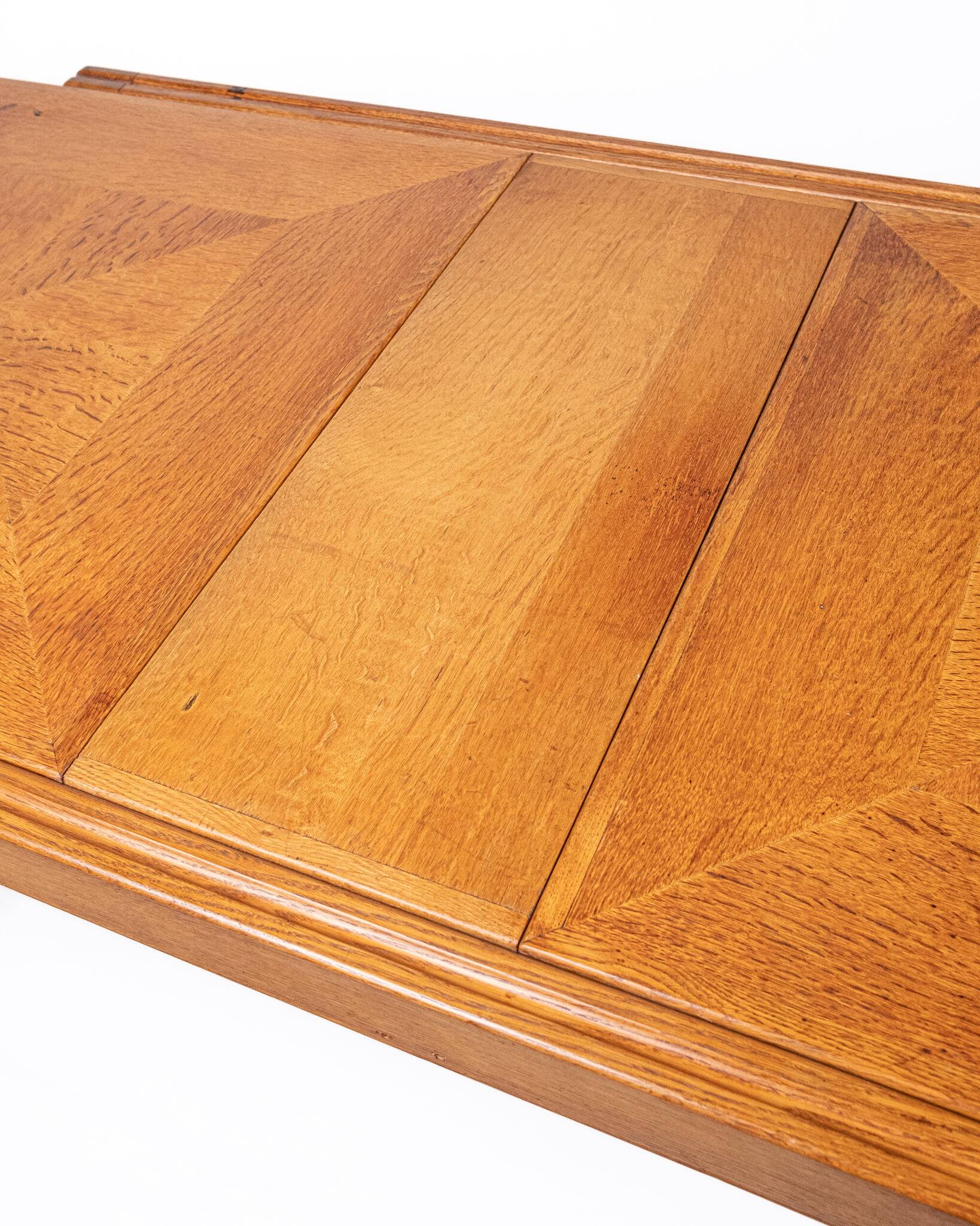Extendable dining table, Calvados model, Guillerme and Chambron, 1960s