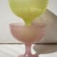 Set de 2 coupelles à dessert vintage en verre opalin dépoli opalin par luminarc