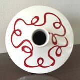 Italian design ceramic vase 1970