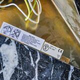 Pair of “Soleil” wall lights by Italo Valenti, brass and silver, Spain 1970