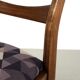 Chaises en tissu violet, ensemble de 2