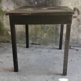 Metal table with drawer, industrial or military.
