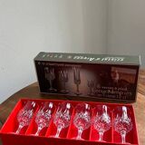 Cristal d’Arques Longchamp – Set de 6 verres à pied n 5 – Vintage 24% PbO