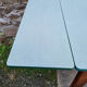 Green formica farmhouse table, vintage, 50s