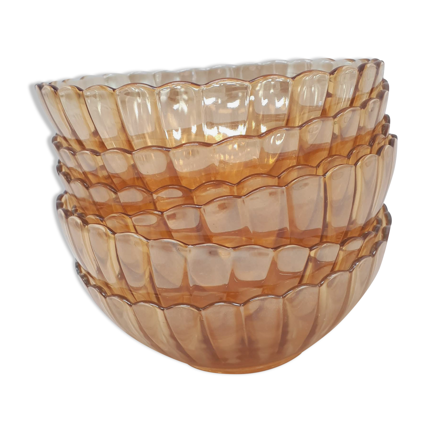 Iridescent bowls/cups, 60s