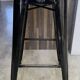 Tabouret haut de bar industriel tolix h75 empilables noir