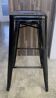 Tolix h75 industrial high bar stool stackable black