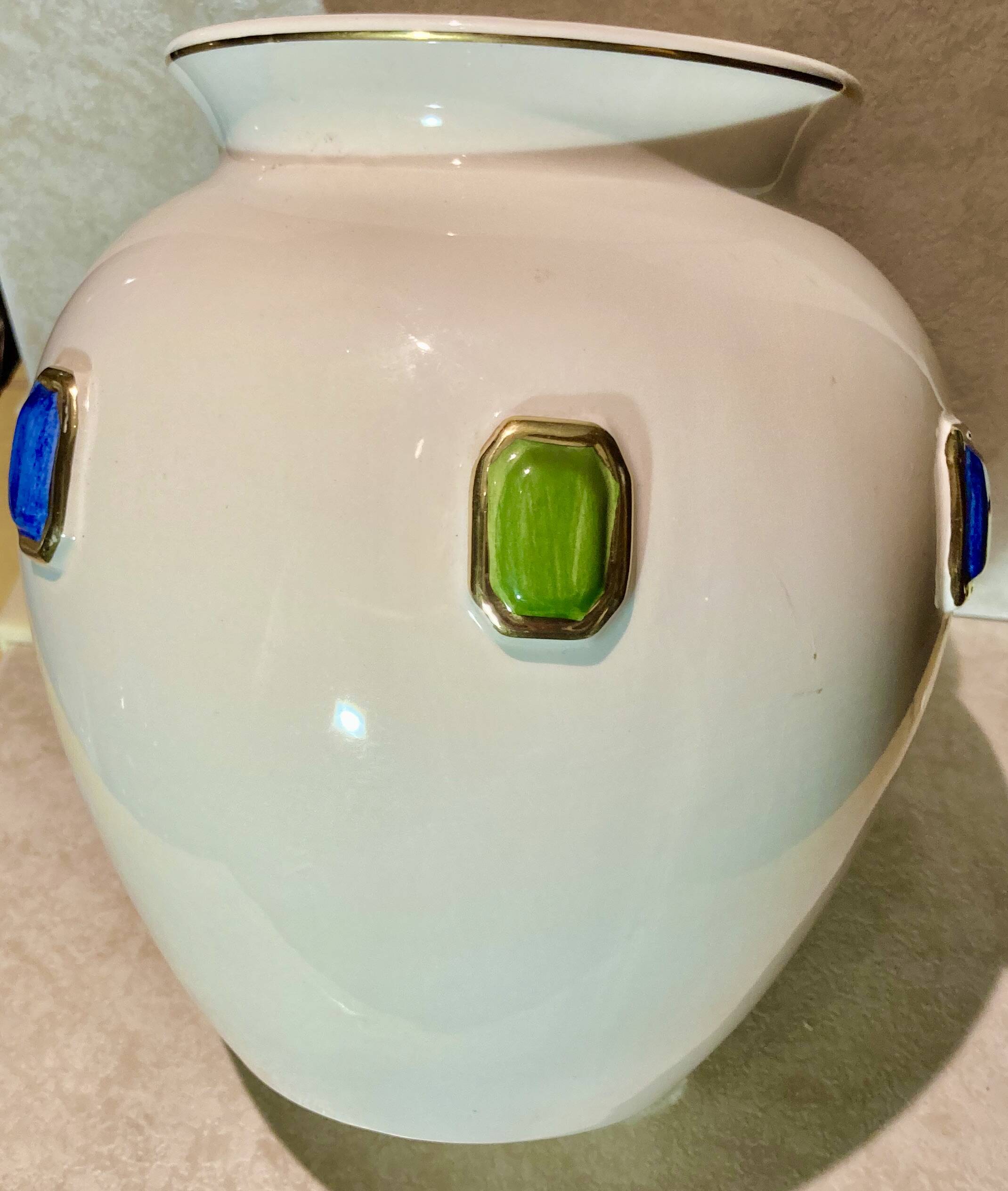 Large art deco modernist ceramic vase