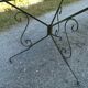 Iron garden furniture armchairs chairs round table