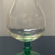 Vase vintage des années 70 en verre soufflé