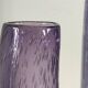 Duo of bubble glass flower vases