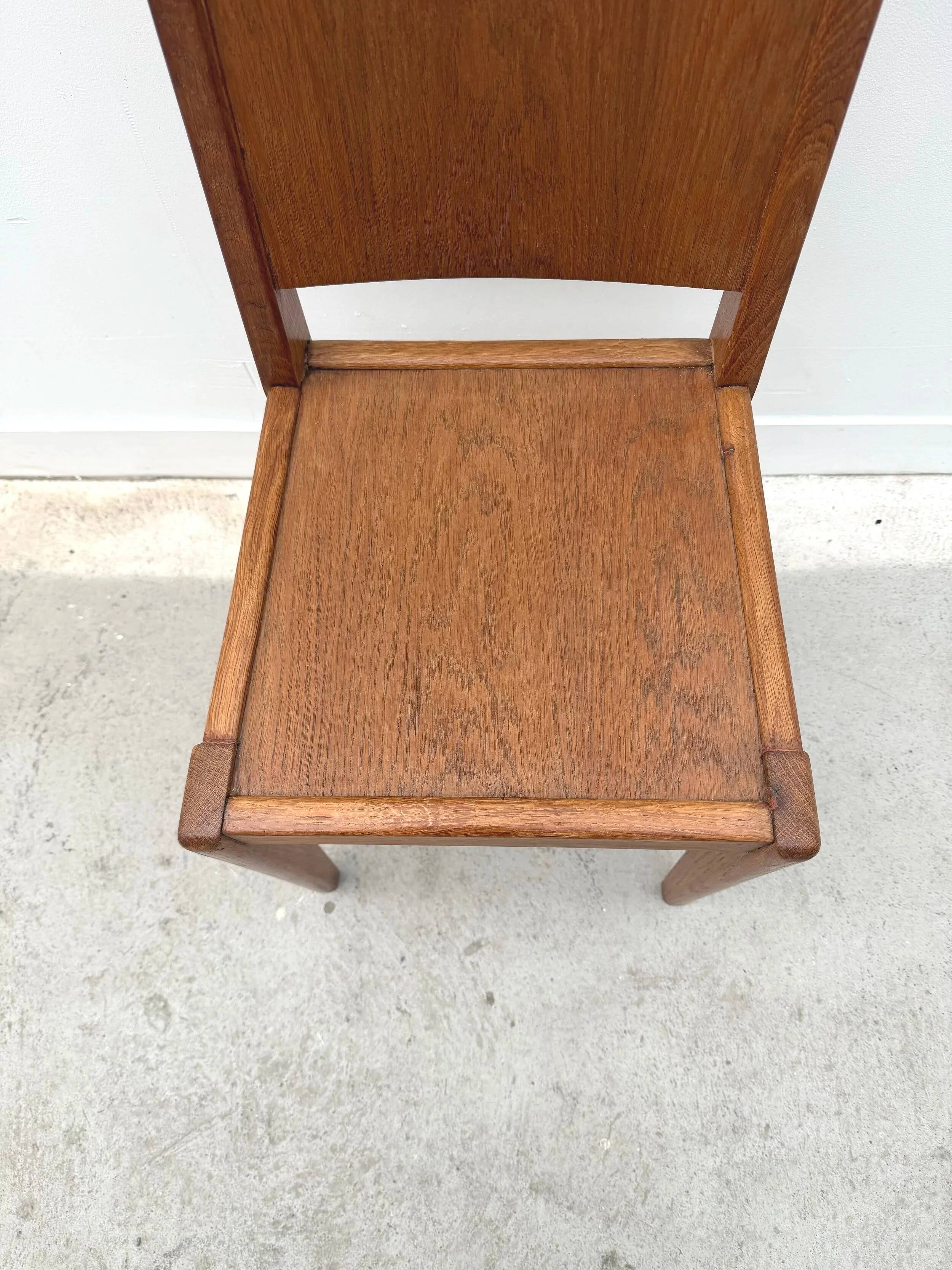 Wooden chair, France 1950