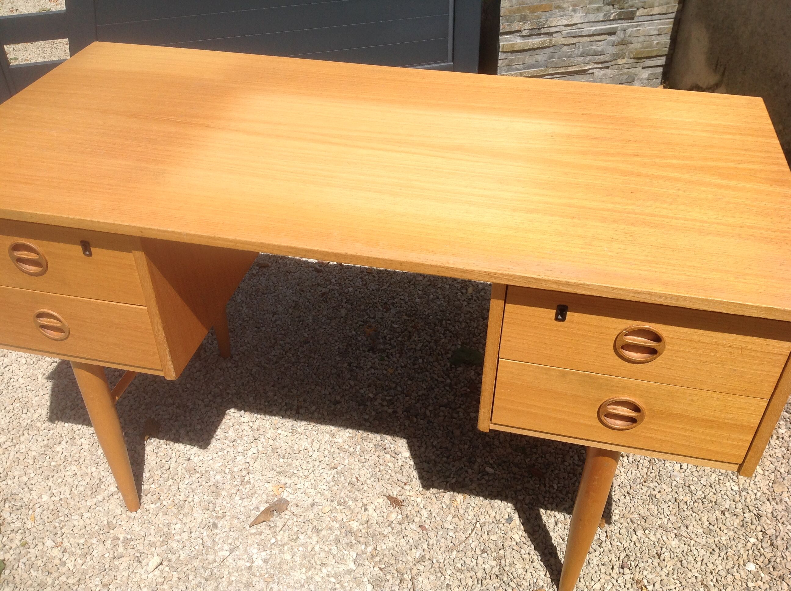 Scandinavian style desk GDR vintage