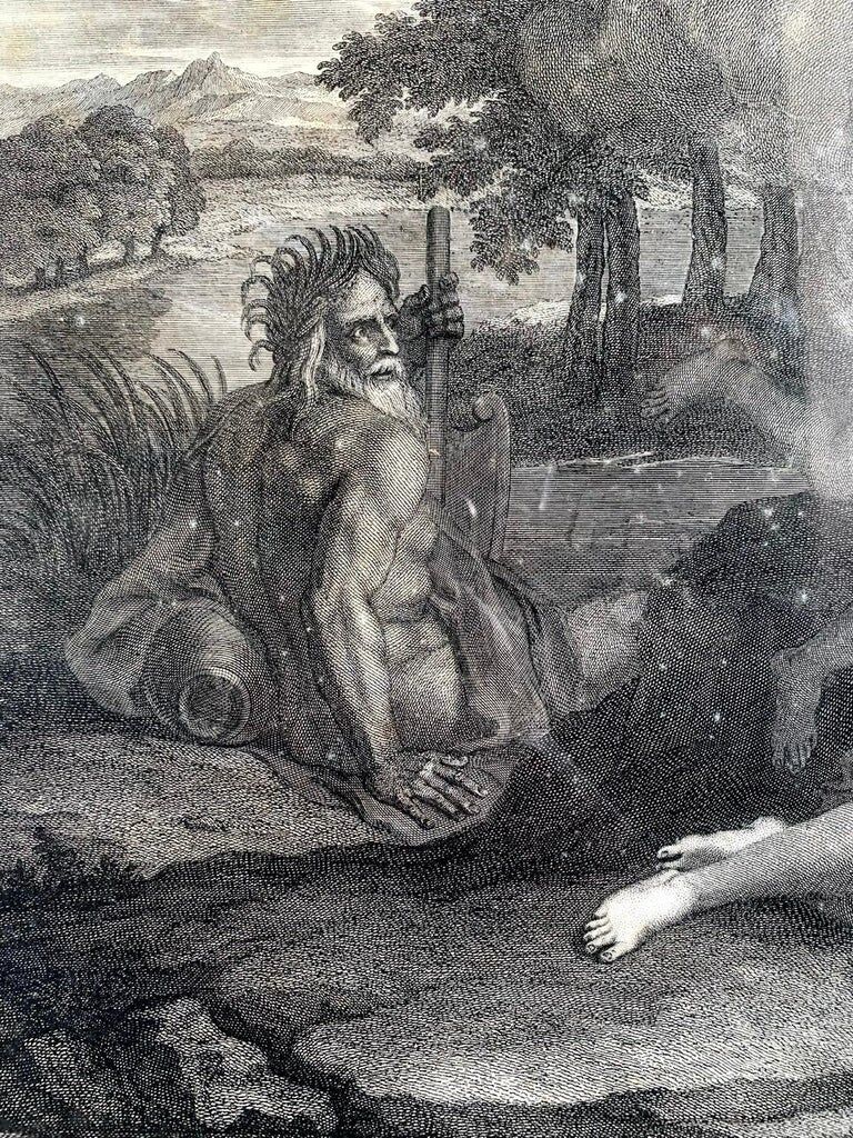 Antoine Coypel, Love and Psyche, engraving by Jean Audran, eighteenth century