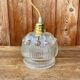 Suspension globe en verre transparent forme fleur vintage