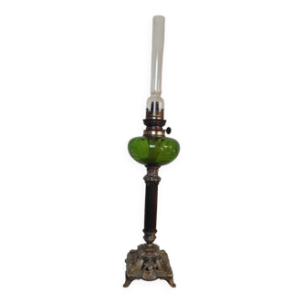 Green kerosene lamp