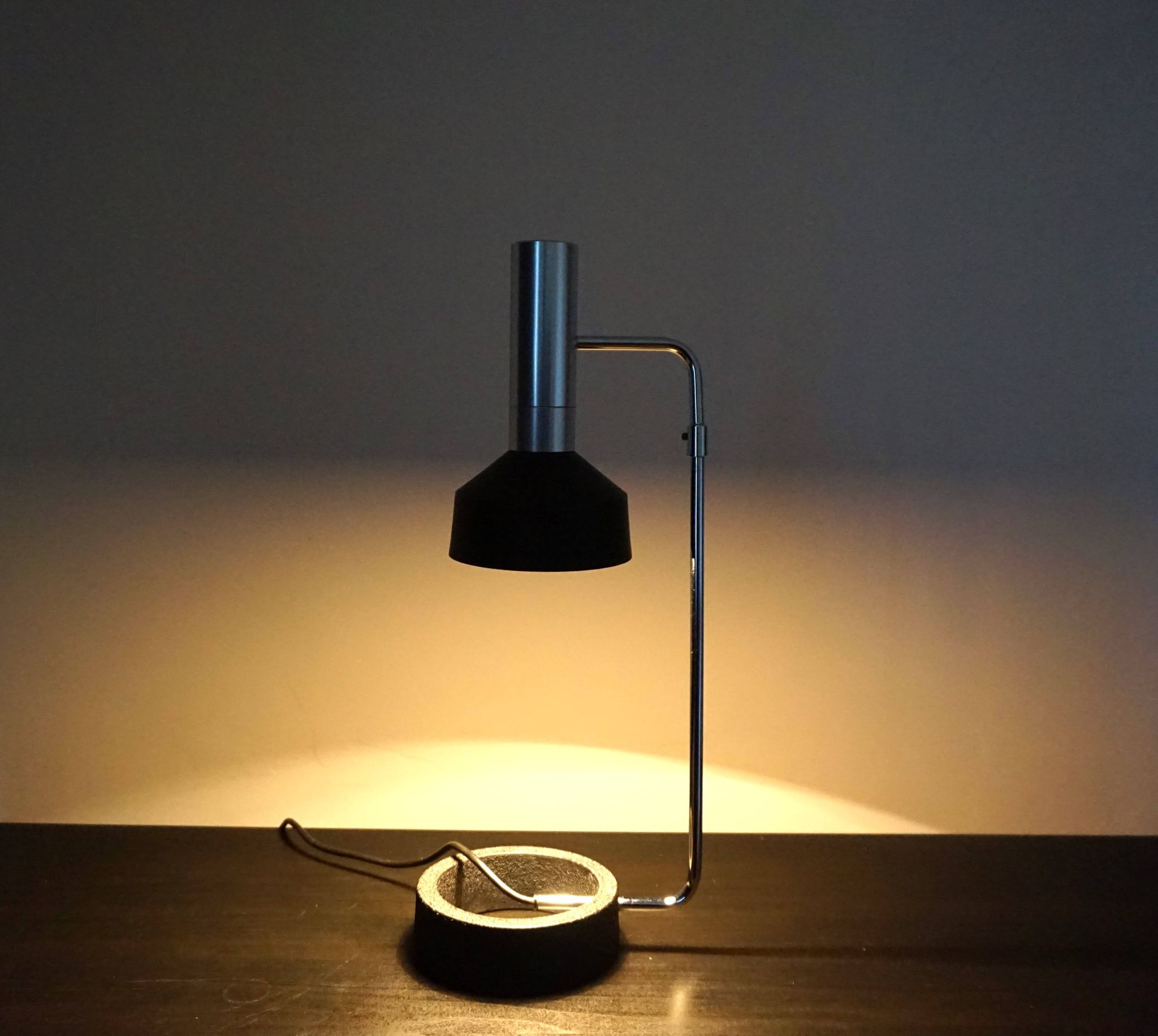 Baltensweiler Minilux table lamp by Rosemarie and Rico Baltensweiler, 1960