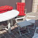 Vintage "triconfort" garden pool lounge