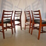 Table expandable teak Younger and four chairs