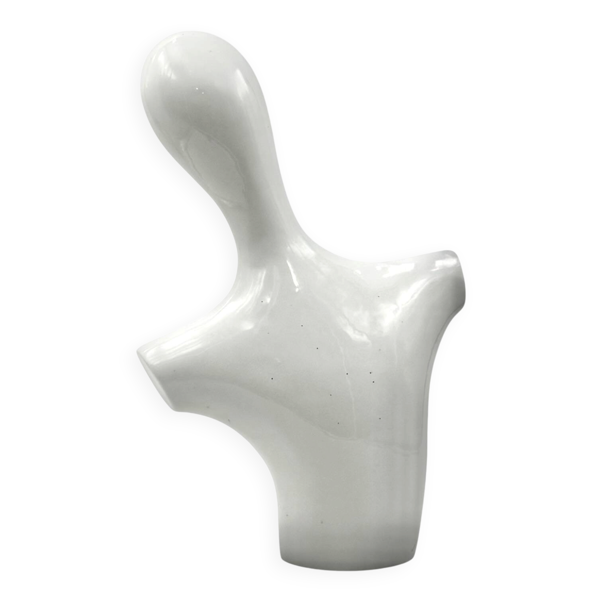 Postmodern ceramic bust sculpture, Italy 1980s