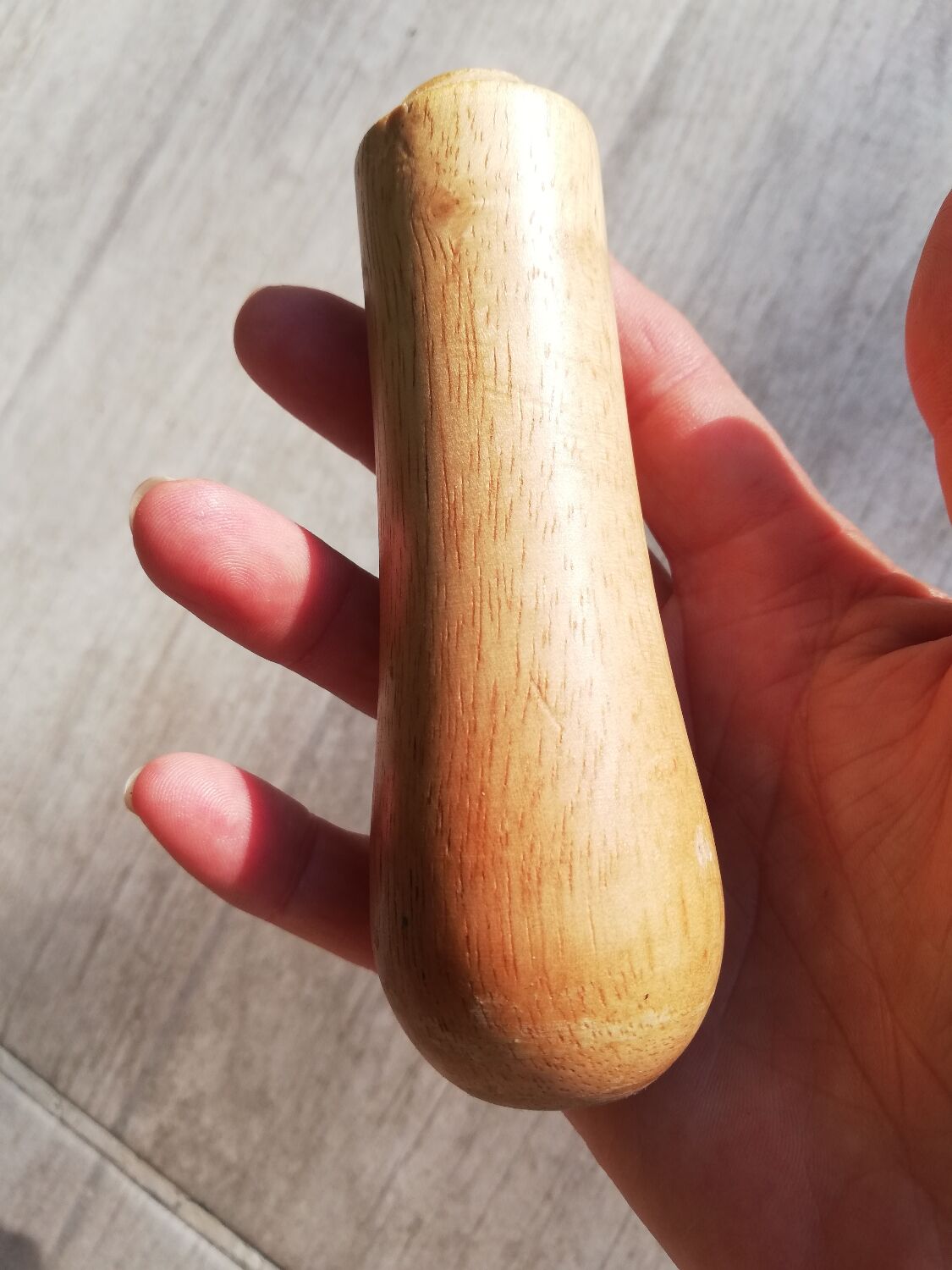 Wooden Mortar and Pestle Bowl