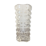 Moulded glass vase, "Windsor" Luminarc model, 70s