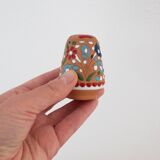 Vintage Dakas Archangelos Salt & Pepper Shakers, Textured Glaze Terracotta
