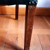 Pair of 1940 bridge armchairs in skaï