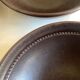 set of 4 plates cap in Scandinavian potter's sandstone Sweden 1960